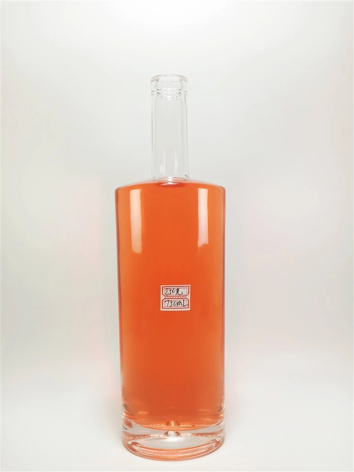 750ml Vodka Rum Whiskey Glass Bottle